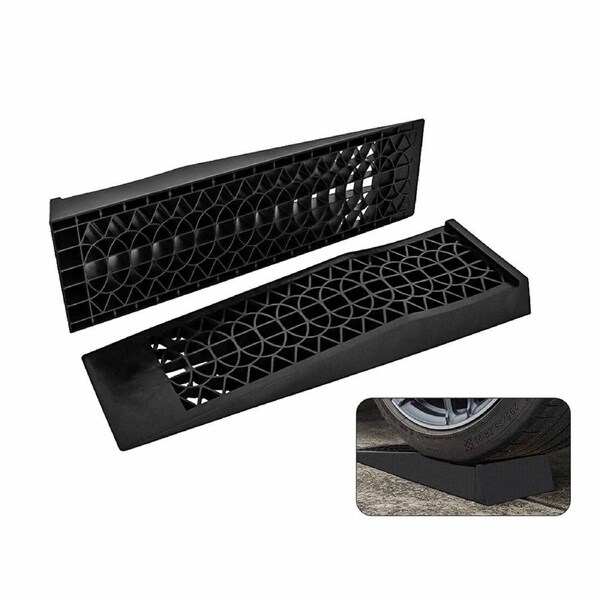 2X 5 Ton Heavy Duty Car Ramps Antiskid Vehicle Service Ramp Low profile