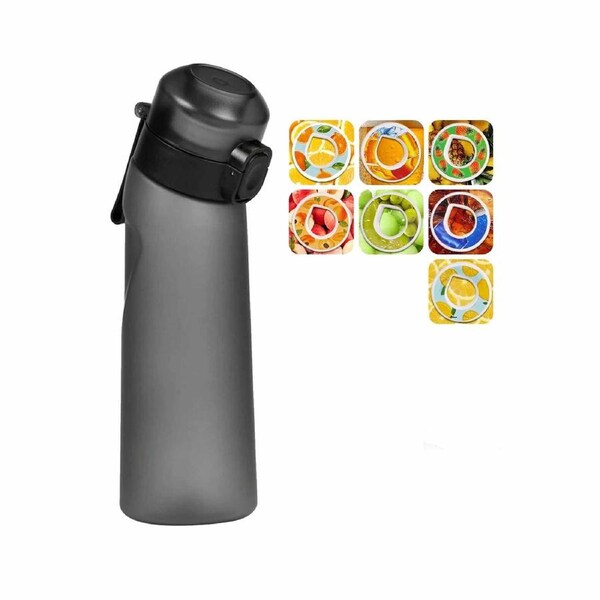 650ML Air Water Bottle Up with 7 Air Fruit Fragrance Bottle Flavored Taste Pods