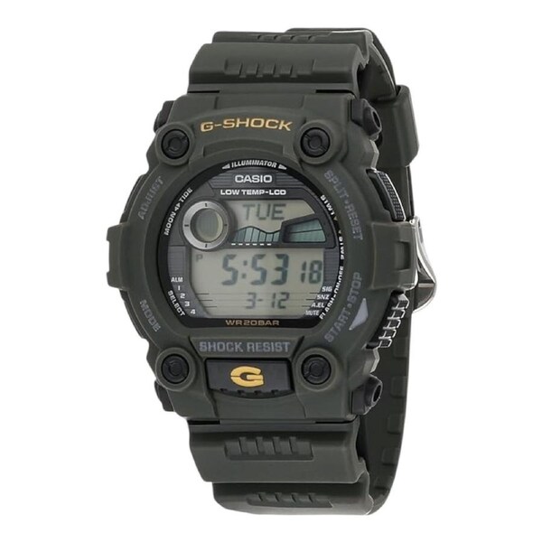 Casio G-Shock G-7900-3DR Mens Digital Watch Moon Data Tide Graph Green Resin
