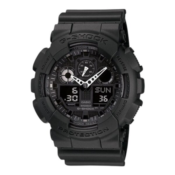 Casio G-Shock GA-100-1A1 Black XL Military Analogue Digital Mens Sport Watch