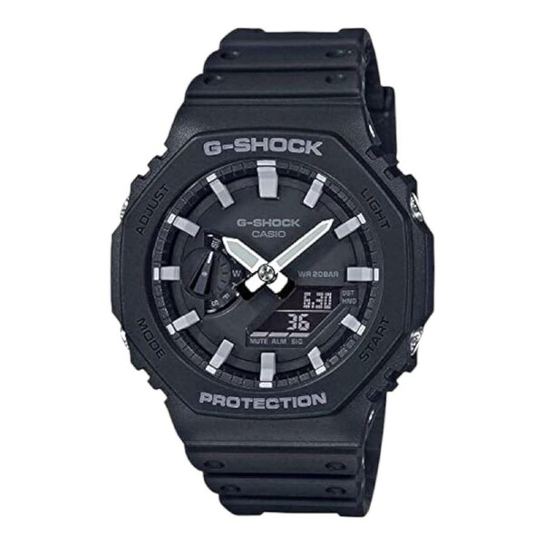 Casio G-Shock GA-2100-1ADR Mens Black Analogue Digital CasiOak Watch Carbon Core