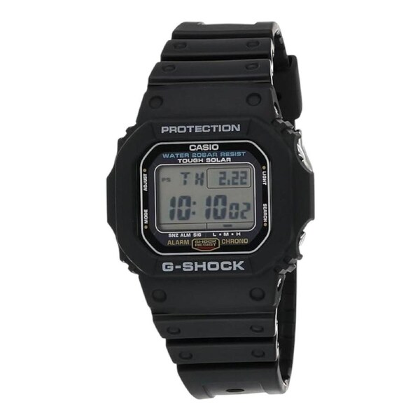 Casio G-Shock G-5600UE-1DR Mens Black Tough Solar Digital Watch World Time 200M