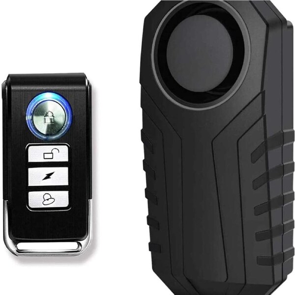 Loud 113dB w/Remote Control Anti-Theft Vibration Wireless Bike Motorcycle Alarm