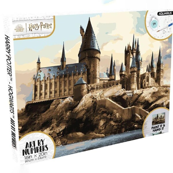 Aquarius Harry Potter Hogwarts Art by Numbers DIY Acrylic Art Kit 41x61cm