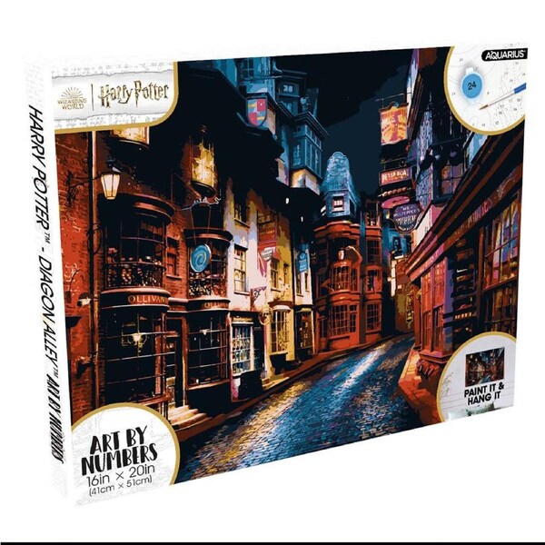 Aquarius Harry Potter Diagon Alley Art by Numbers DIY Acrylic Art Kit 41x51cm