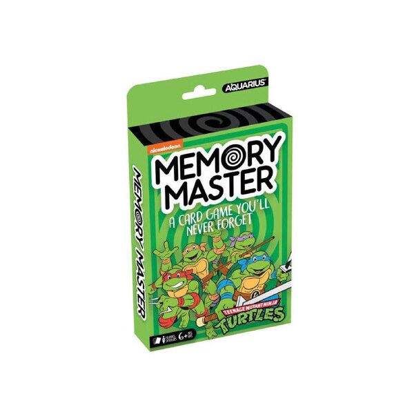 Aquarius TMNT Memory Master Educational Memory Card Game 17x12cm Kids Green 6y+