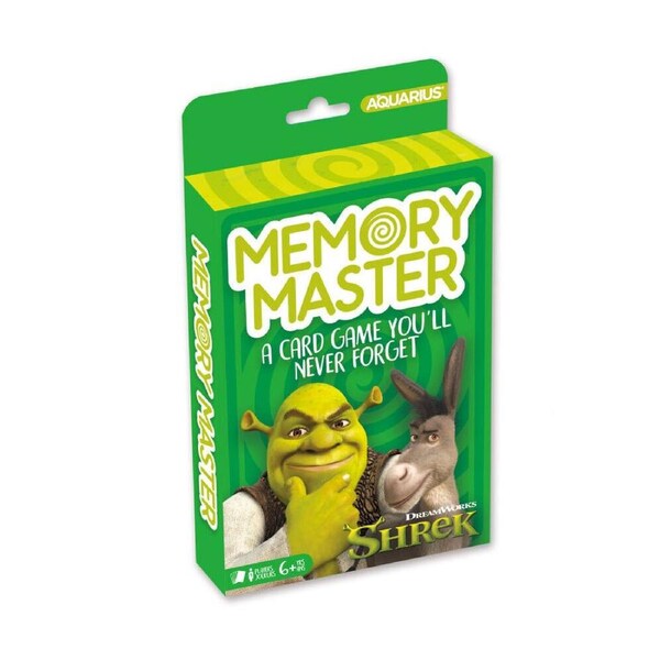 Aquarius Shrek Memory Master Educational Memory Card Game 17x12cm Green 6y+