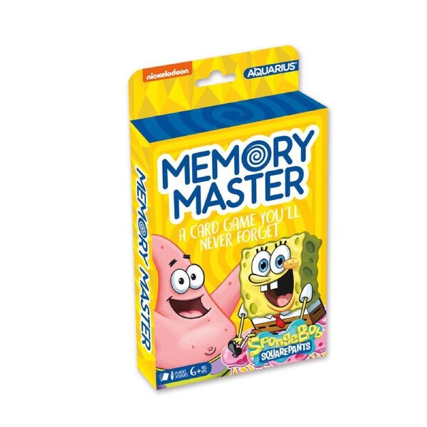 Aquarius SpongeBob SquarePants Educational Memory Card Game 17x12cm Yellow 6y+
