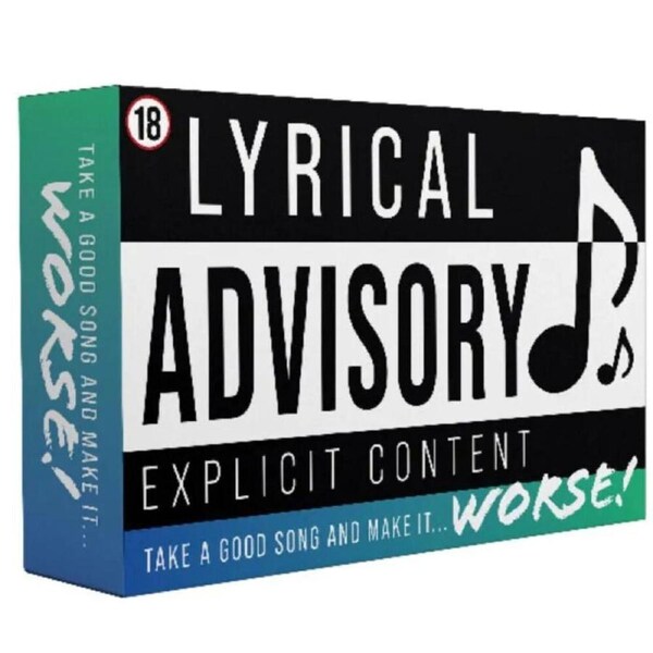 Boxer Gifts Lyrical Advisory Music Explicit Lyric Card Party Game 24x13cm 18y+