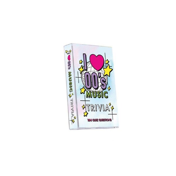 Aquarius I Love 00's Music Lovers Trivia Card Game Retro Music Quiz 10x6cm 12y+