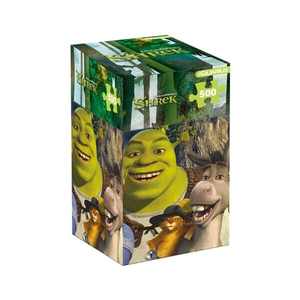 500pc Aquarius Shrek Animated Movie Cardboard Retro Puzzle 36x48cm Kids 10y+
