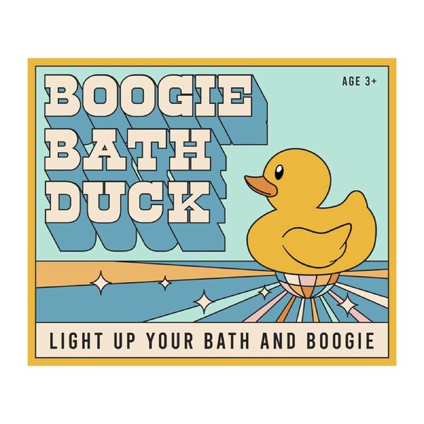Gift Republic Boogie LED Light-up Bath Duck Toy Yellow Kids/Children 3y+