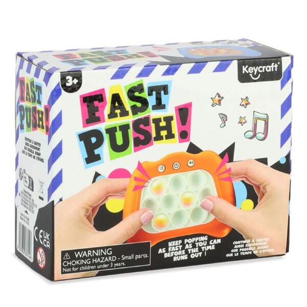 Keycraft Fast Electronic Push Memory Game Sensory Fidget Toy Assorted 3y+