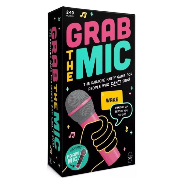 Lucky Egg Grab The Mic Music Trivia Party Board Karaoke Game 25x25cm 8y+