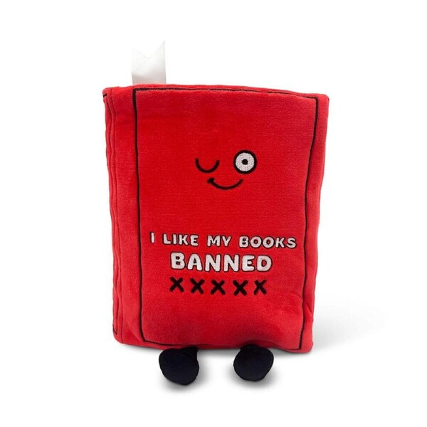 Punchkins Banned Book Plush Soft Toy Book Book-Themed Plushie 16cm Red 6y+