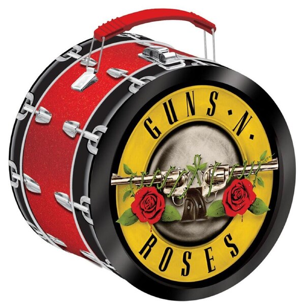 Aquarius Guns N Roses Collectable Drum Shaped Fun Storage Decorative Box
