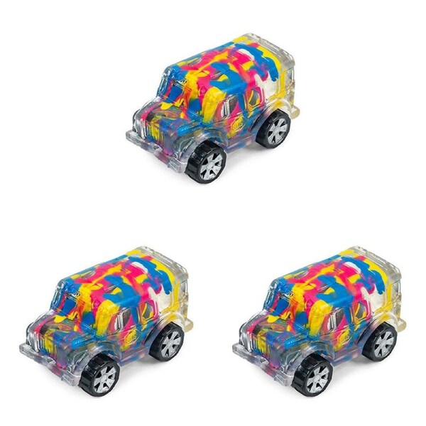 3PK Keycraft Inkerz Bus Kids/Childrens Squishy Sensory Stress Toy Assorted 3y+