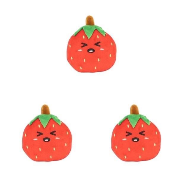 3PK Keycraft Fruit Sand Plushies Soft Stress Sensory Toys 9cm Assorted 3y+