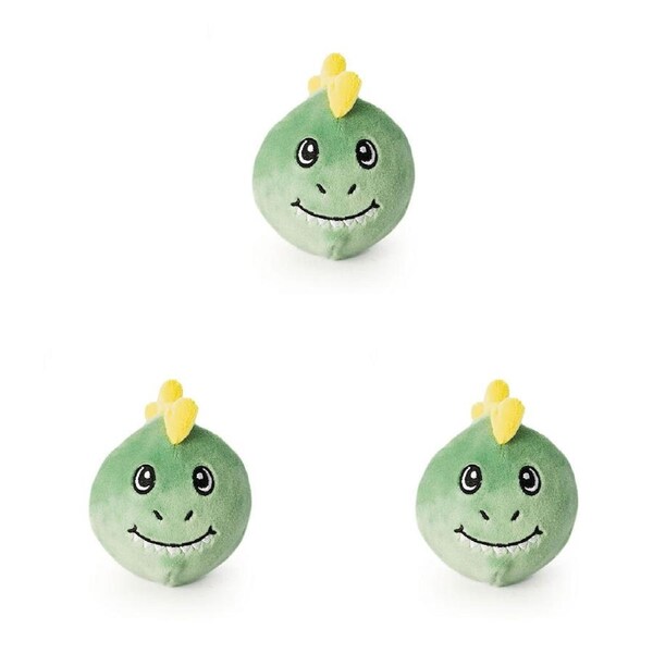 3PK Keycraft Bounce Buddies Dino Bouncy Plushies Squishy Toy 7x10cm Assorted 3y+