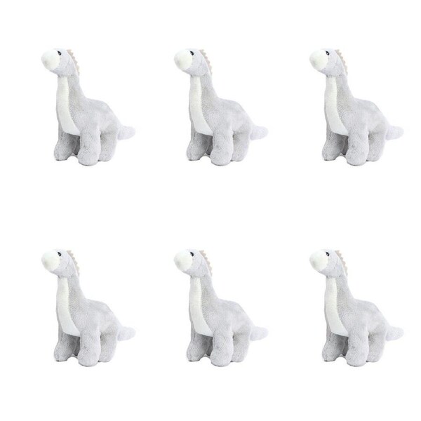 6PK Living Nature Little Buddies Dinosaur Animal Plush Toy 9cm Assorted 0y+