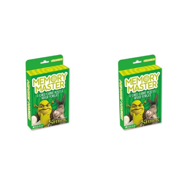 2PK Aquarius Shrek Memory Master Educational Memory Card Game 17x12cm Green 6y+