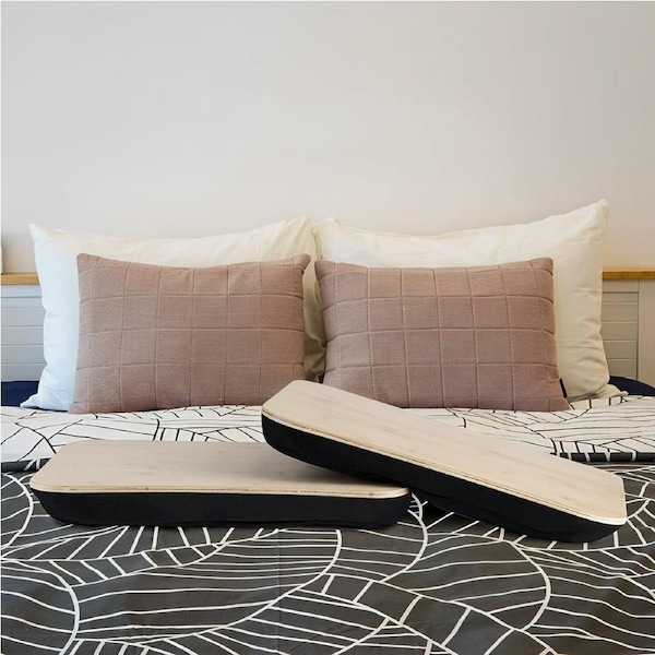 2Pcs Portable Bamboo Laptop PC Table Lap Tray Workstation