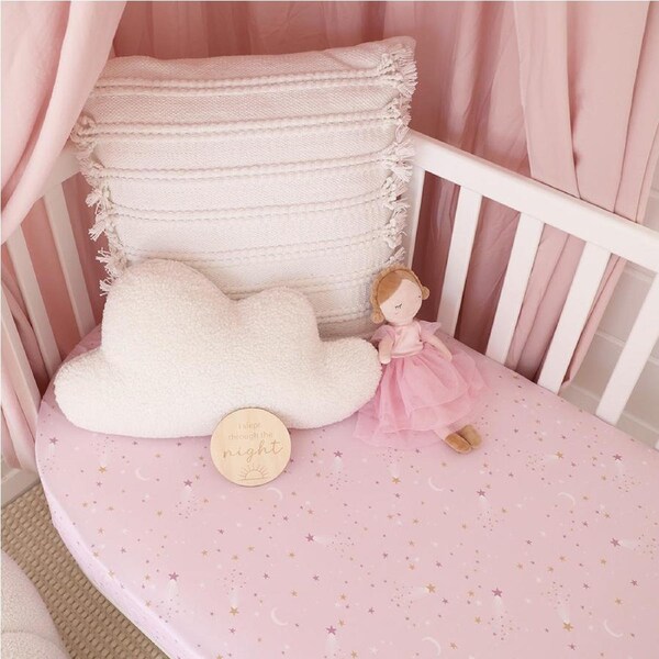 Snuggle Hunny Twinkle Organic Fitted Cot Sheet