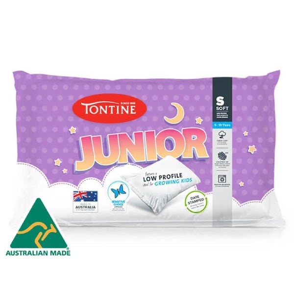 Tontine Toddler Kids Pillow - Low Profile Soft Sleeping Low Allergen Pillow - AUS MADE