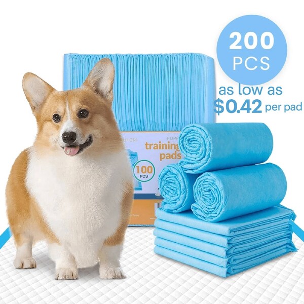 200 Pcs Dog Absorbent Training Pad 60 x 60 cm