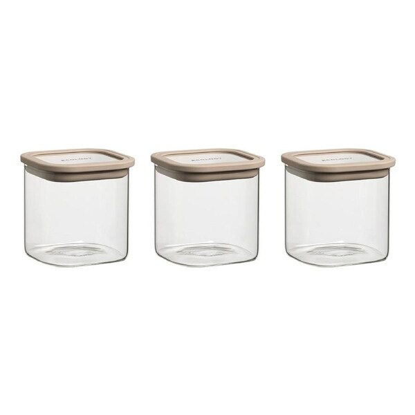 Ecology Store Square Canisters - Set of 3