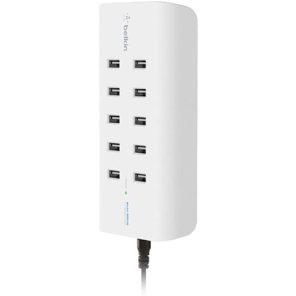 Belkin RockStar 10-Port USB Charging Station White