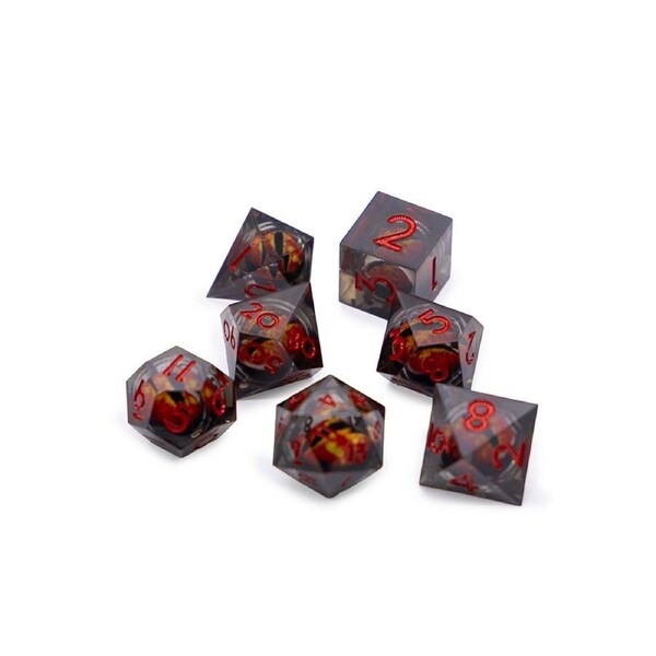 Tabletop - RPG 7-Set Dice - Red Eyeballs