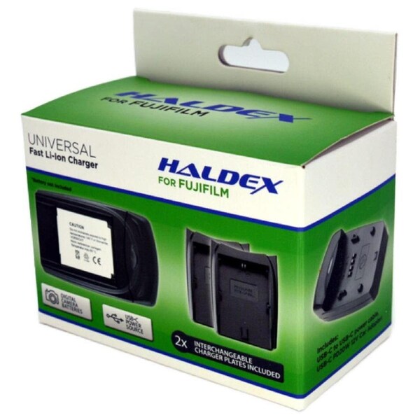Haldex USB-C Fuji Charger for NP-W126S & NP-W235 Includes Car Adaptor