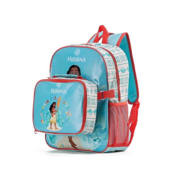 Disney Moana 15 in School Backpack w/ Insulated Lunch Bag Kids/Children 3y+