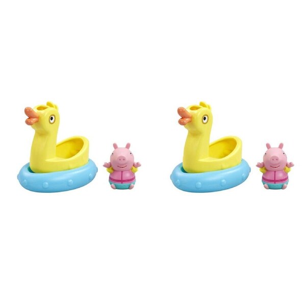 2PK Tomy Toomies Peppa Pig & Animals Bath Float Squirter Water Toy Assorted 18m+