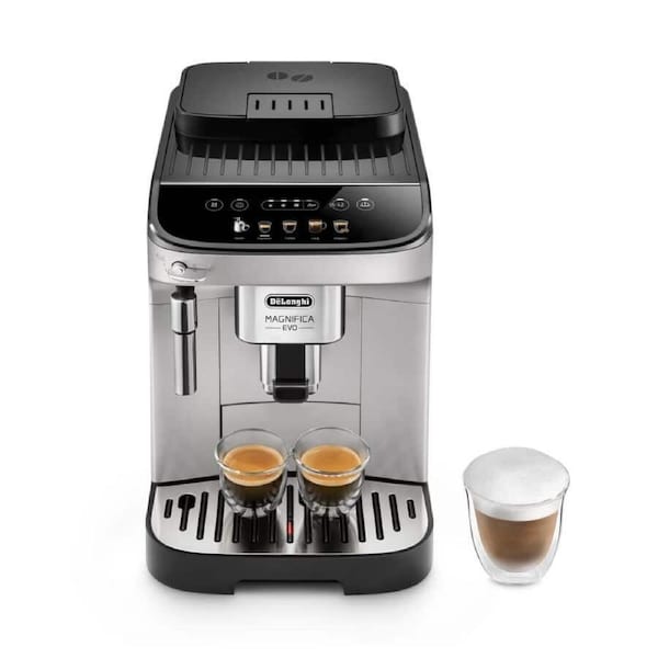 DeLonghi Magnifica Evo Fully Automatic Coffee Machine Silver Black ECAM29031SB