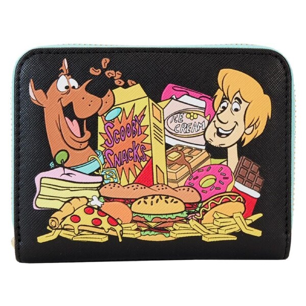 Scooby Doo Munchies Colorful Zip Around Wallet Coin Purse 5x4in