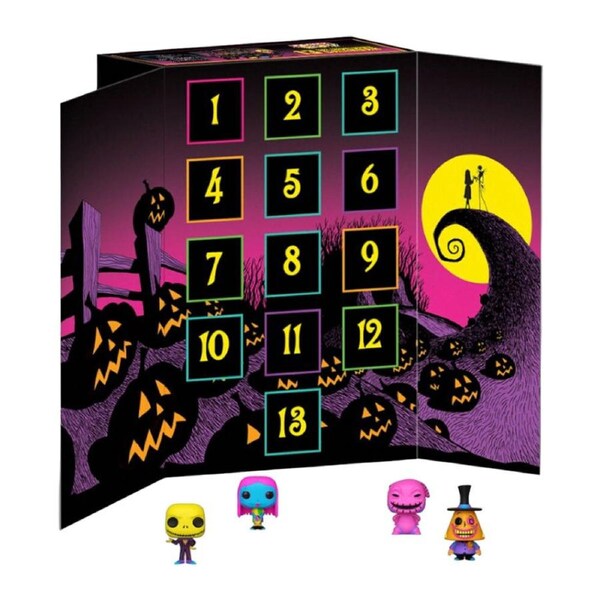 The Nightmare Before Christmas 13 Day Black Light Countdown Calendar Set