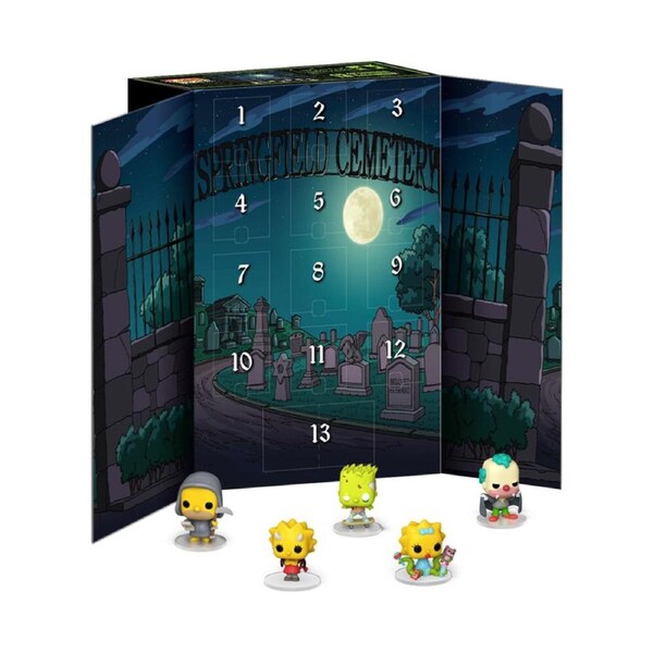 Simpsons 2024 13Day Spooky Countdown Calendar Pocket Pop Figue Toy Set