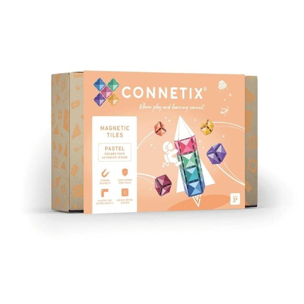 Connetix - Pastel Square Pack (40 Pieces)