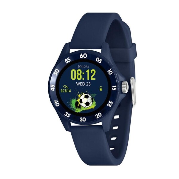 Tikkers Series 34 Smart Watch w/ Adjustable Silicone Straps - Navy Blue