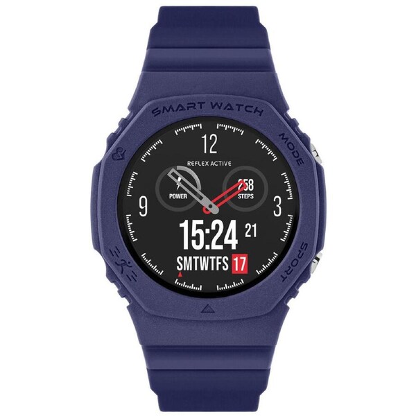 Reflex Active Series 26 Smart Watch with Navy Blue Case & Silicone Straps