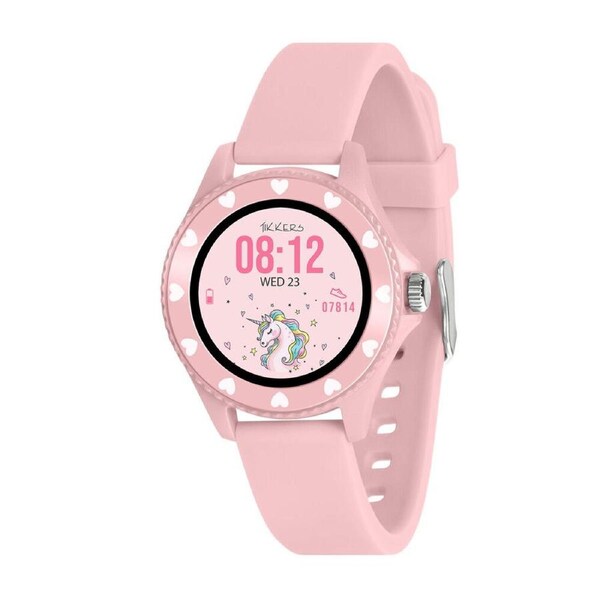 Tikkers Time Series 34 Smart Watch Smart Watch w/ Adjustable Straps - Pink