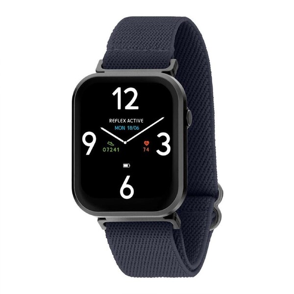 Reflex Active SERIES 37 Smart Watch w/ Adjustable Silicone Straps - Blue