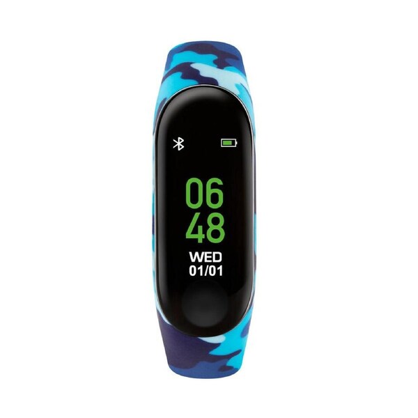 Tikkers Fitness Activity Tracker Touch Screen Android/iPhone - Blue Camo