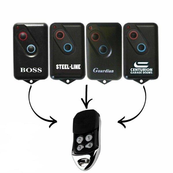[3-Pack] Garage Door Remote 303MHz for BOSS BHT4 2211-L (TX) - Replacement Transmitter Compatible with BOL4, BOL6, BOL9, OL4, OL6, OL9, BRD1, BRD3, and BRD9 Models