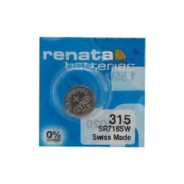 RENATA SR616SW 321 1.55V Watch Battery - 1 pack