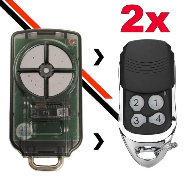 [2 Pack] Garage Gate Remote Transmitter Ditec Compatible - GOL4, BIXLG4, BIXLP2 & BIXLS2