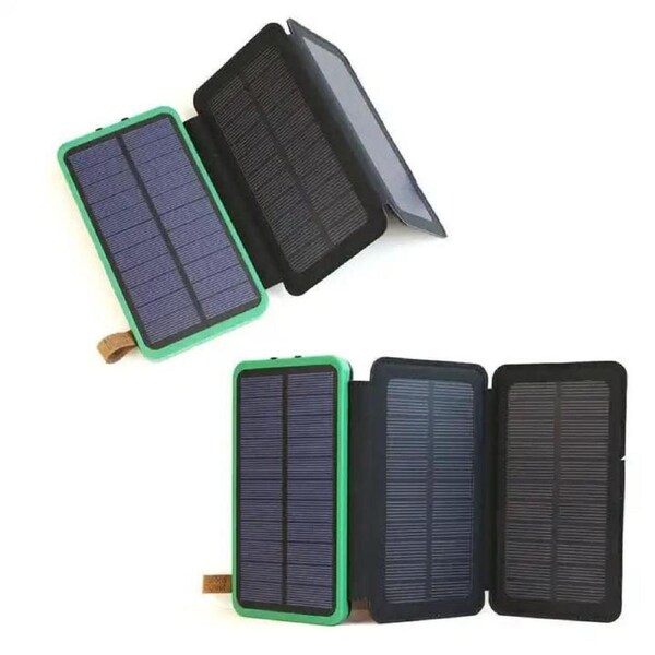 Wireless Power Bank with Solar Panel Recharging - Weatherproof PowerBank for Phones, iPads etc