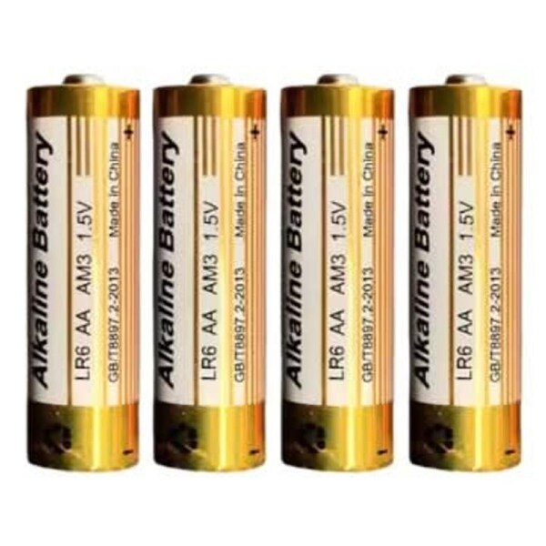 [4 Pack] AA Batteries 1.5V LR6 Alkaline Batteries for Remote Control, Clock, Toys, Wireless Mouse
